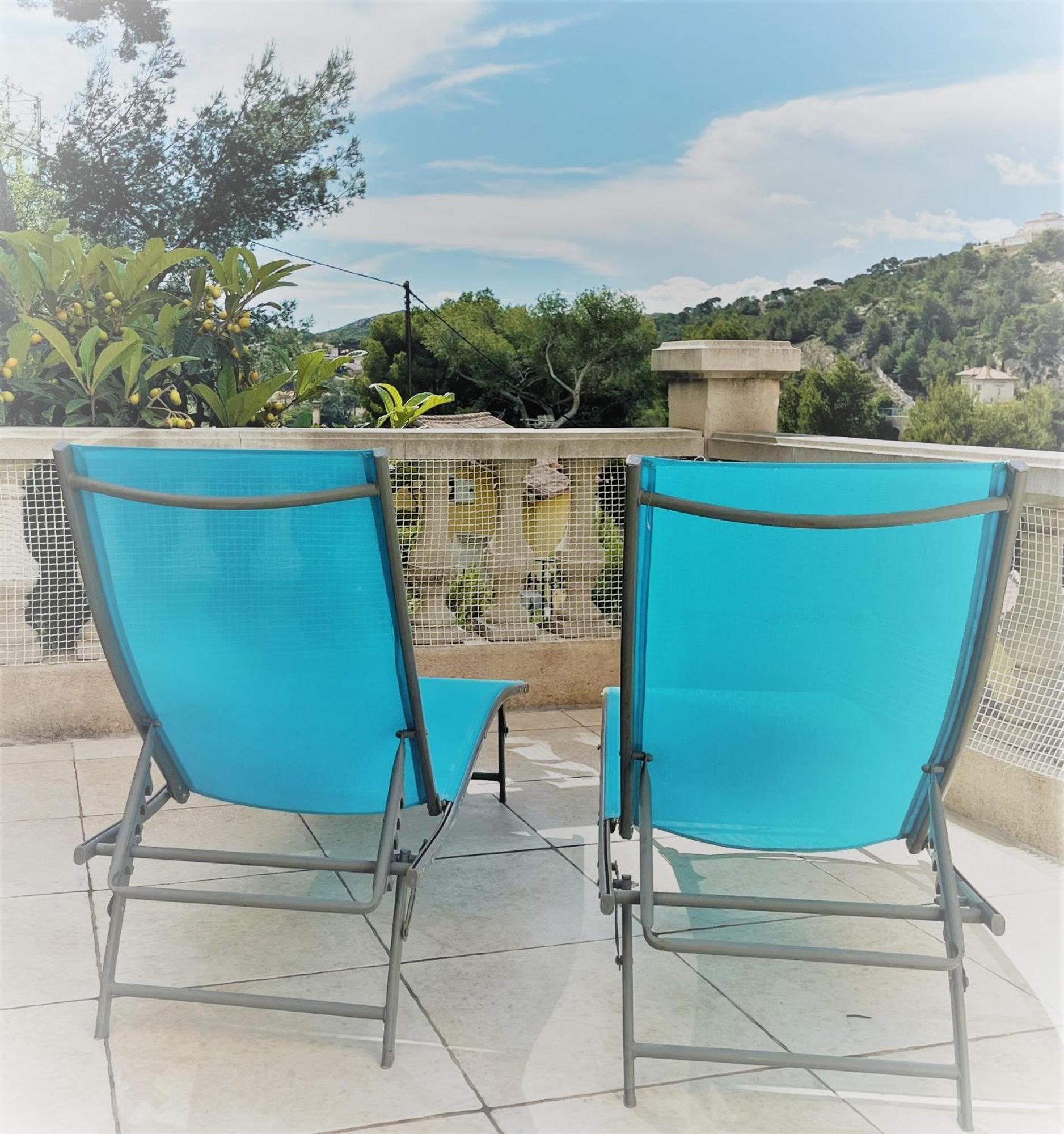 La Casa Calanquaise - Mer A 250M Accessible A Pied - T2 Spacieux Independant - Terrasse Ombragee Ensues la Redonne Bagian luar foto